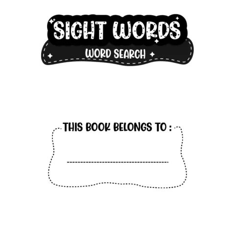 Sight Word Word Search Activity Book