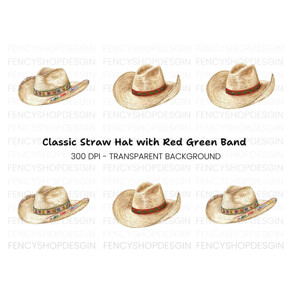 Festive Sombrero Hat Clipart Bundle