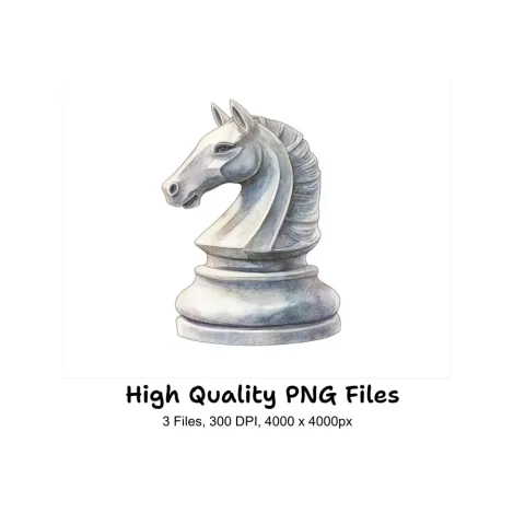 Chess Knight Clipart Bundle