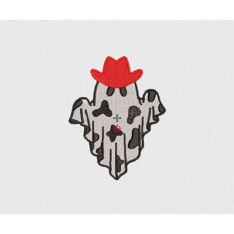 Ghost Embroidery Design