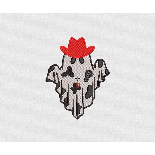 Ghost Embroidery Design