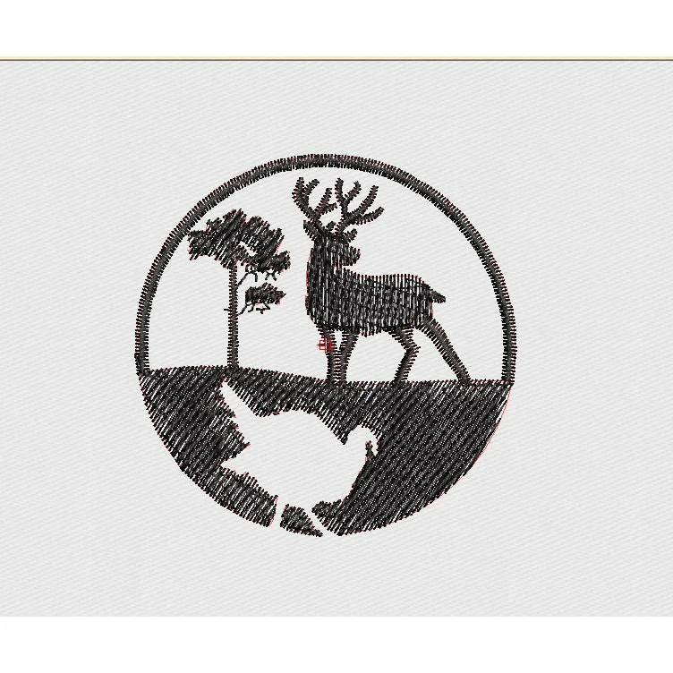 Dear Embroidery Design
