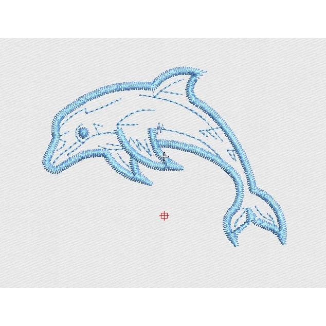 Dolphin Embroidery Design