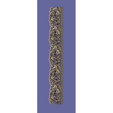 Floral Lace Intricate Botanical Trim Embroidery Design