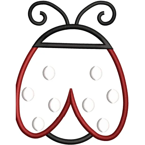 Lady Bird Embroidery Design