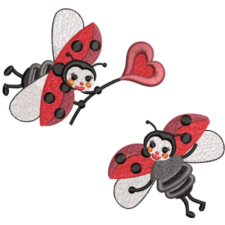 Ladybird Embroidery Design