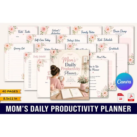 Mom Daily Productivity Planner