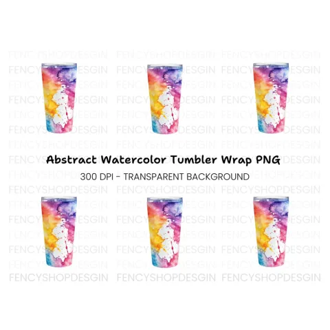 Rainbow Tumbler Clipart Bundle