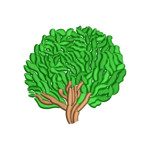 Oxg Plant Embroidery Design