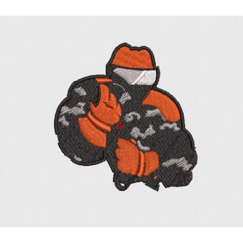 Rider Embroidery Design