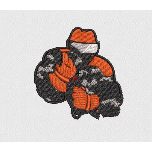 Rider Embroidery Design