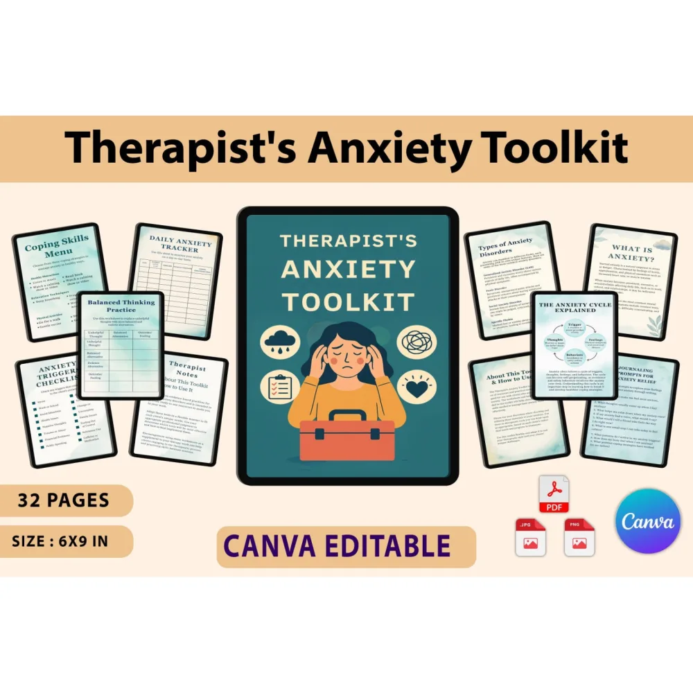 Therapists' Anxiety Toolkit Planner