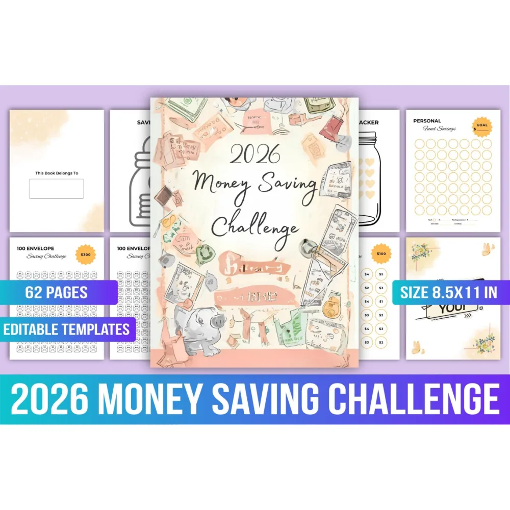 Money Saving Challenge Planner