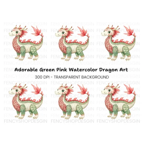 Cute Dragon Clipart Bundle
