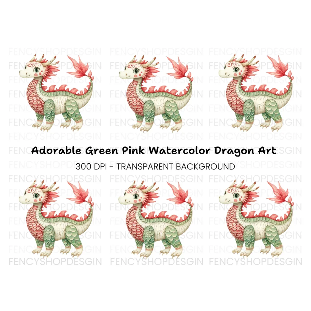 Cute Dragon Clipart Bundle