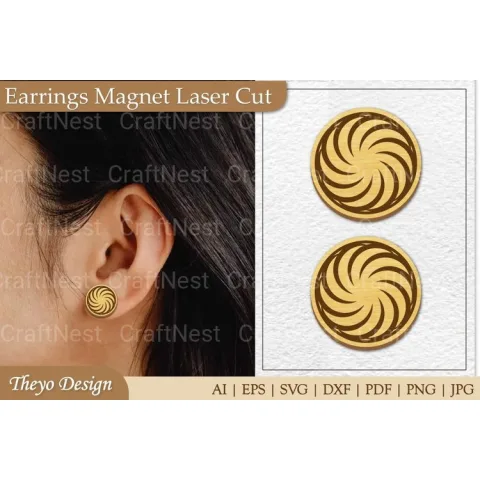 Earrings Magnet Magnet SVG Bundle