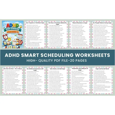 ADHD Smart Scheduling Worksheets Book