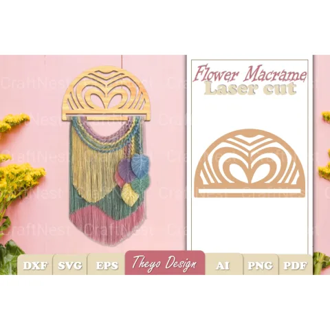 Macrame Flower SVG Bundle