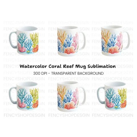 Vibrant Coral Reef Clipart Bundle