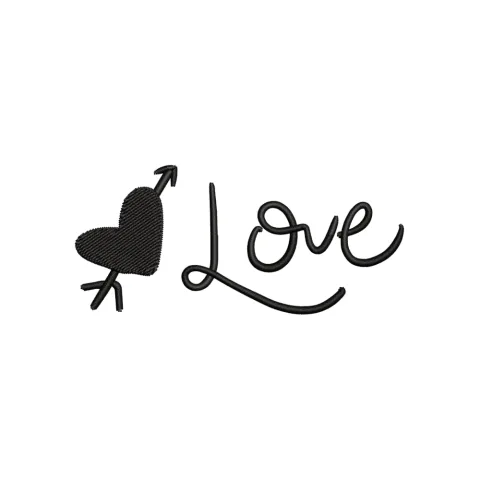 Love Embroidery Design