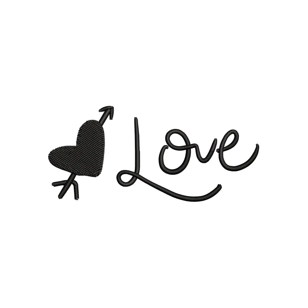 Love Embroidery Design