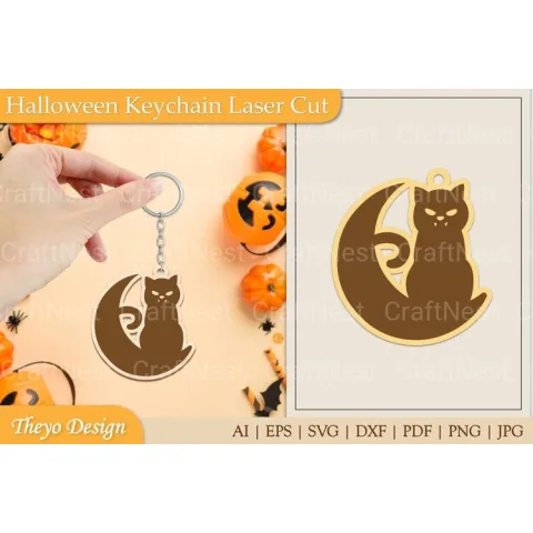 Halloween Keychain SVG Bundle
