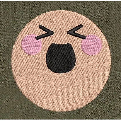Blushing Chibi Expressions Embroidery Design