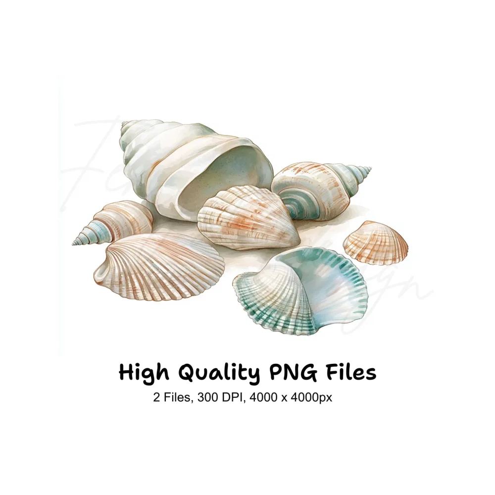 Seashells Clipart Bundle