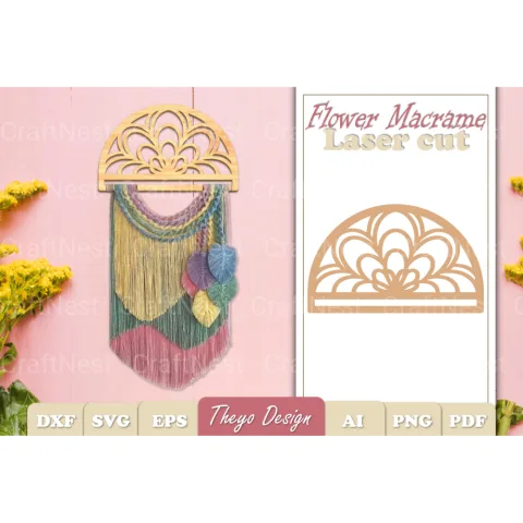 Macrame Flower SVG Bundle