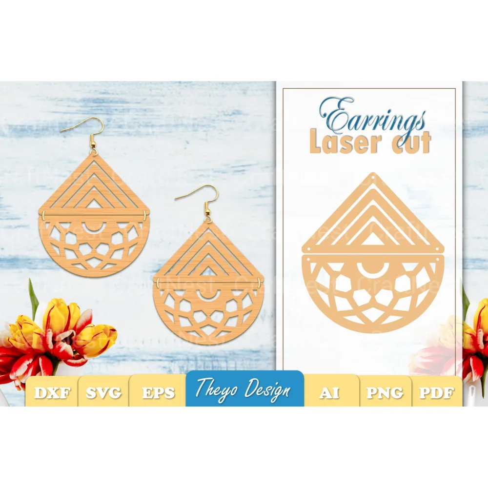 Earrings Mandala SVG Bundle