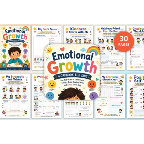 Emotional Growth For Kids Workbook
