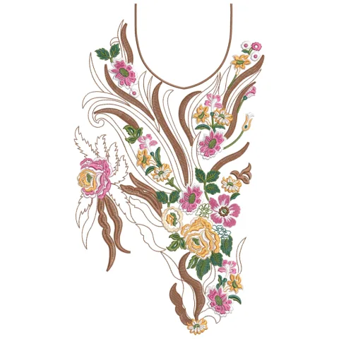 Mateen Gala Travelling Embroidery Design