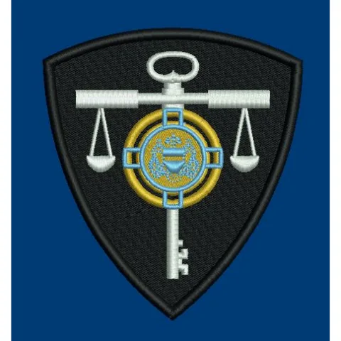 Security Crest Embroidery Design