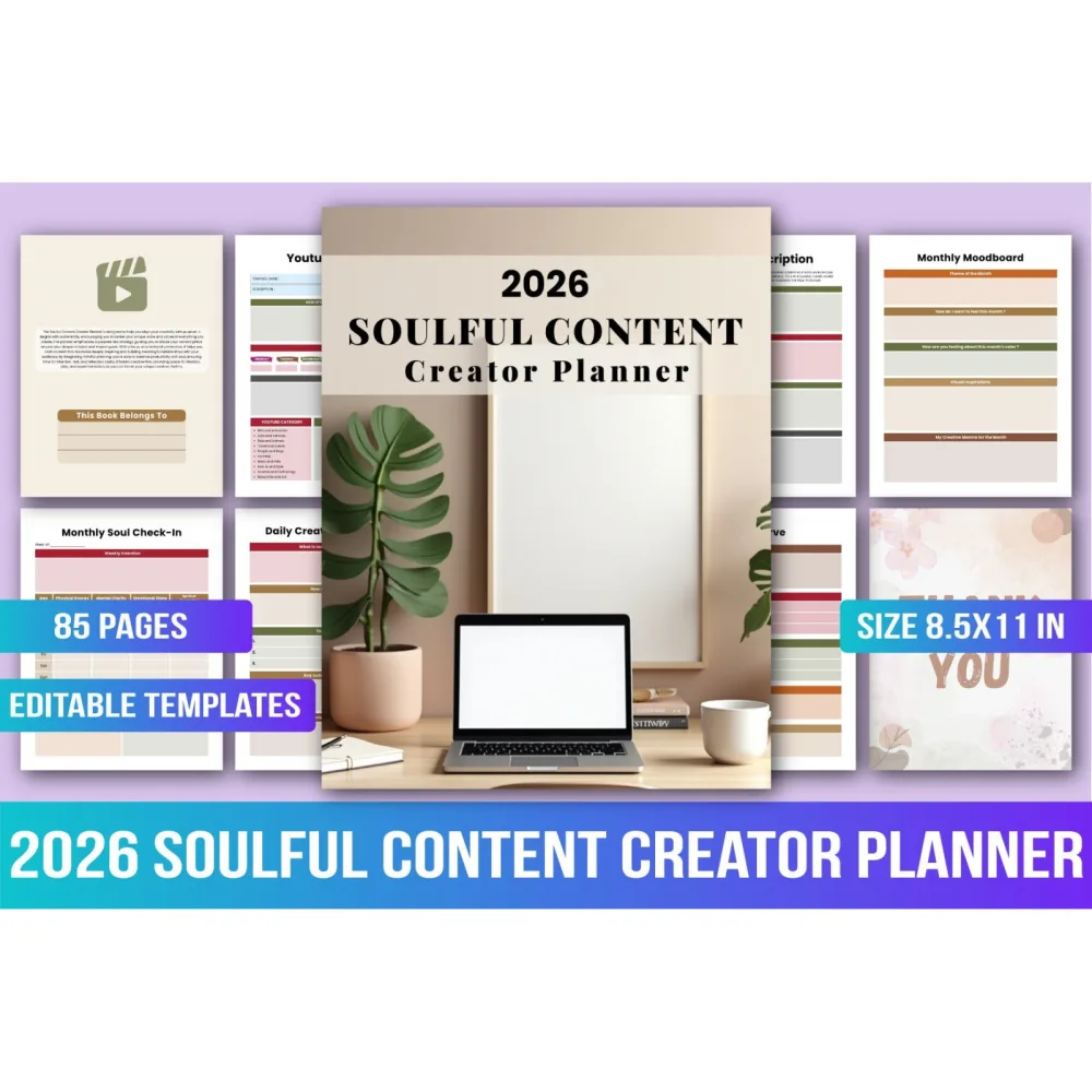 Soulful Content Creator Planner
