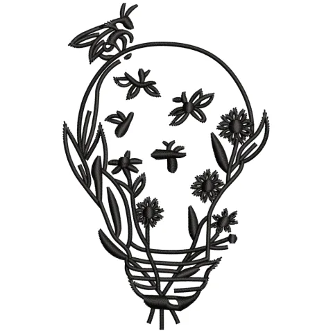 Light Ins Embroidery Design