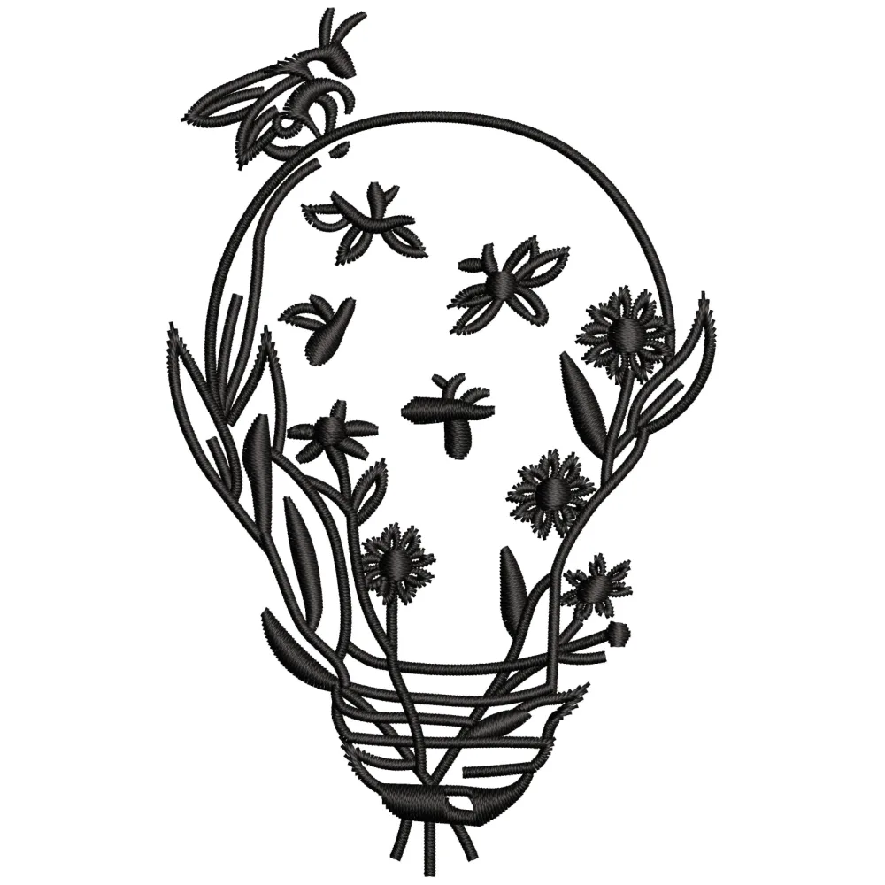 Light Ins Embroidery Design