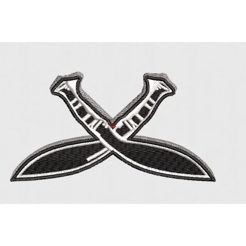 Dagger Embroidery Design