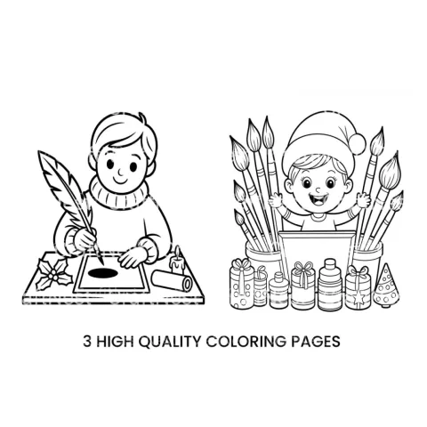 Christmas Artist Fun Coloring Books