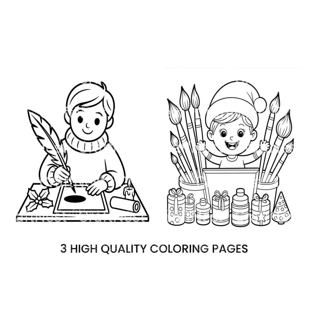 Christmas Artist Fun Coloring Books