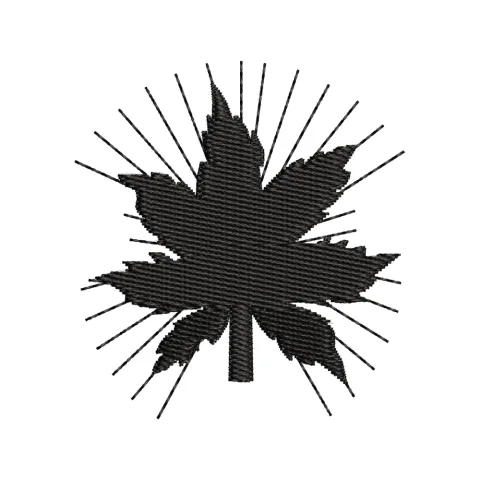 Maple Embroidery Design