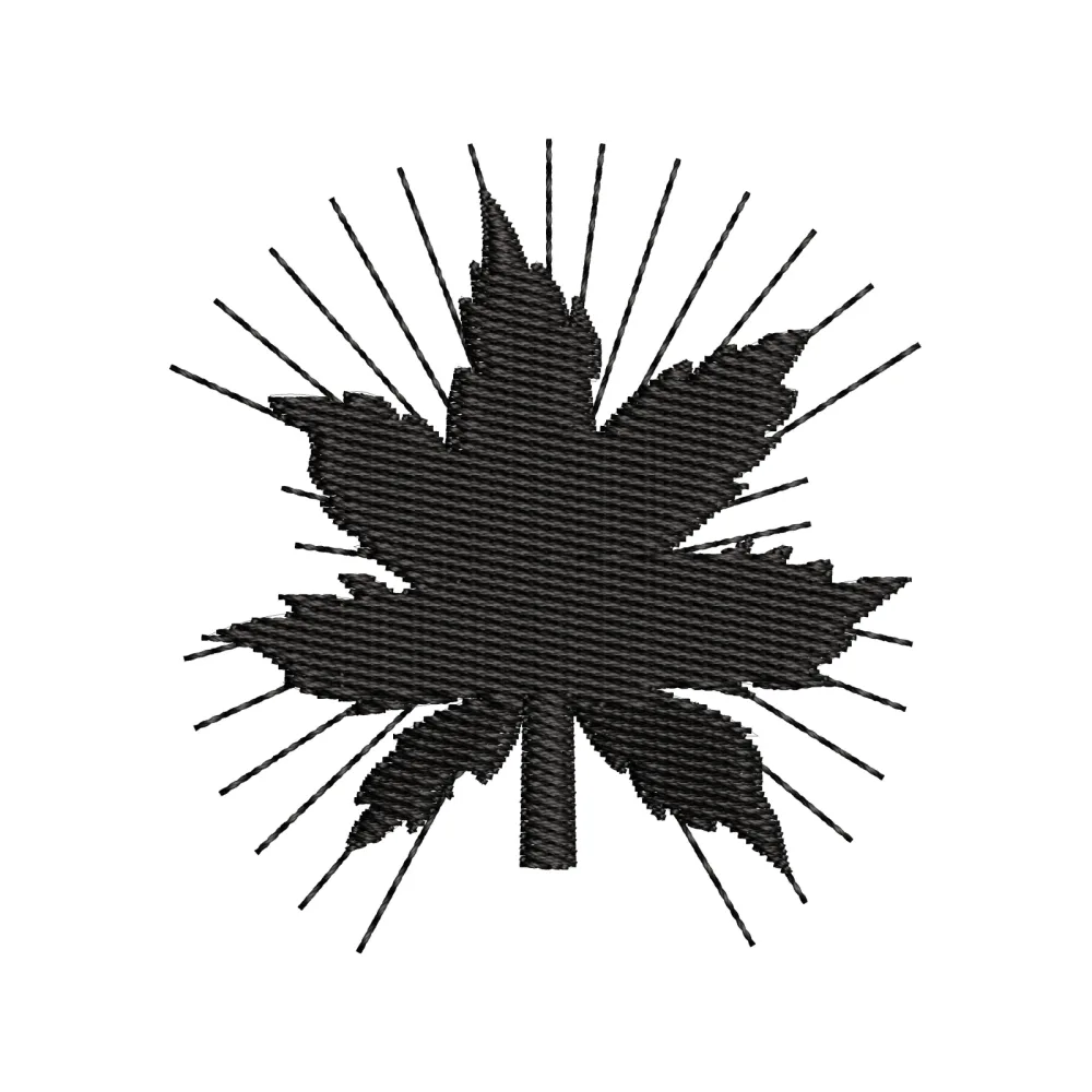 Maple Embroidery Design