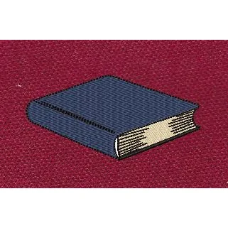Hardcover Book Navy Classic Embroidery Design