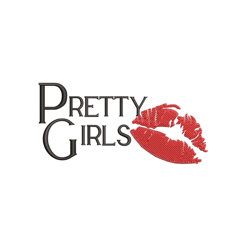 Pretty Girls Embroidery Design