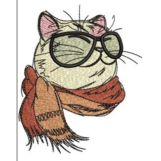 Cat Embroidery Design