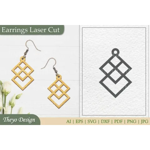 Laser Cut Earrings SVG Bundle