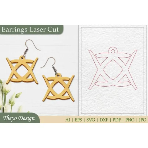 Laser Cut Earrings SVG Bundle