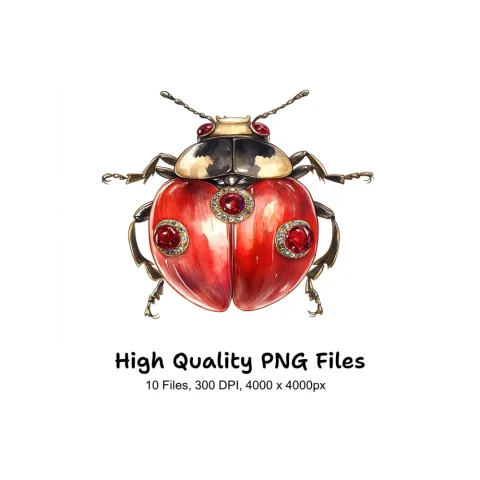 Jeweled Beetle Clipart Bundle