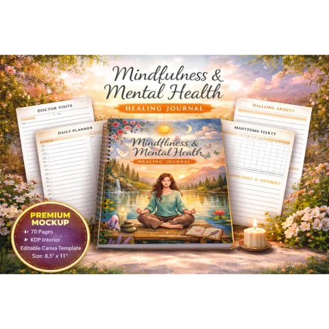 Mindfulness Mental Health Healing Journal