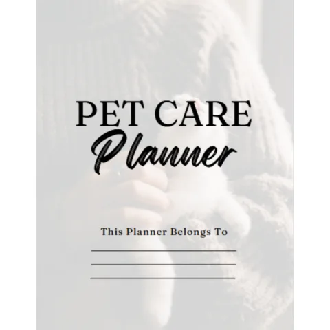 Pet Care Planner Bundle