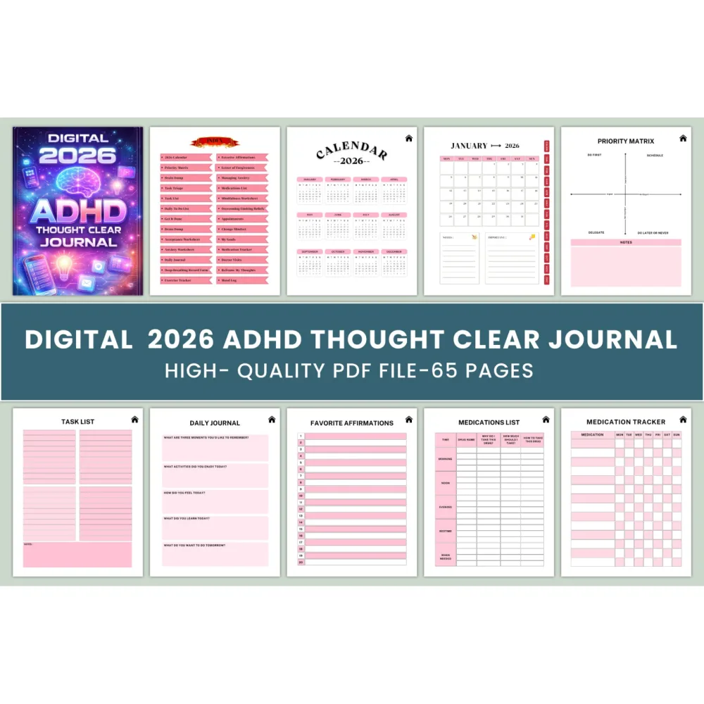 ADHD Thought Clear Journal